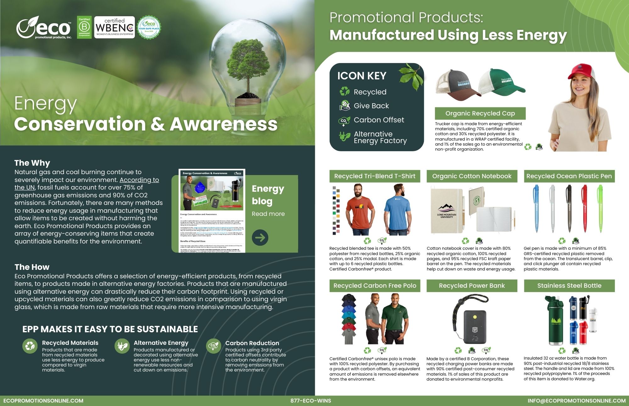 Energy Conservation Eco Promotional Products