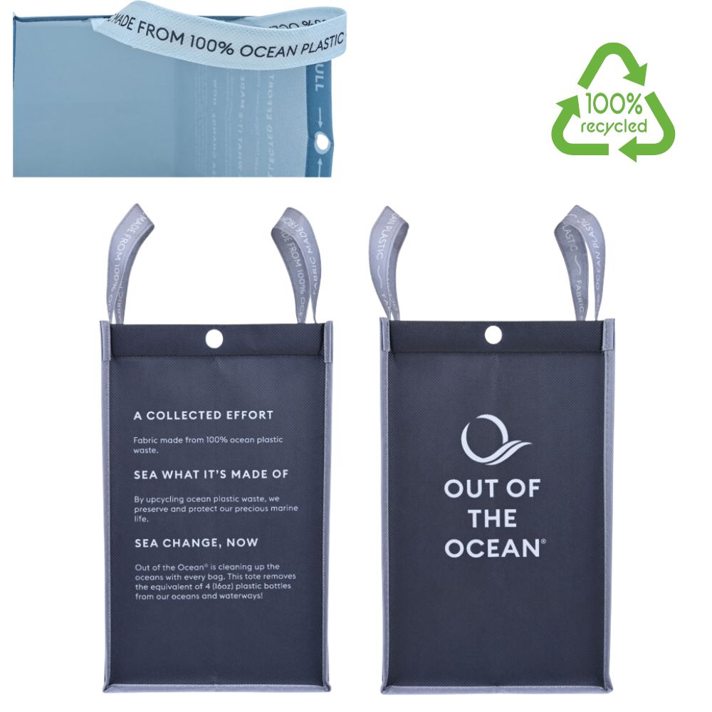 Out of the Ocean® 100% Recycled Ocean Plastic Lunch Tote | Click N’ Stay® | 9x12x7