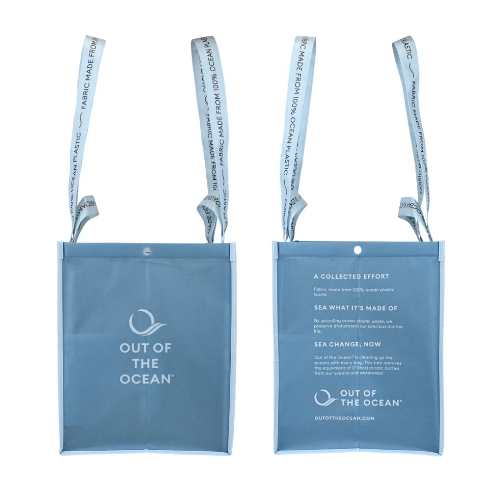 Out of the Ocean® 100% Recycled Ocean Plastic XL Tote | Click N’ Stay® | 20x15x12