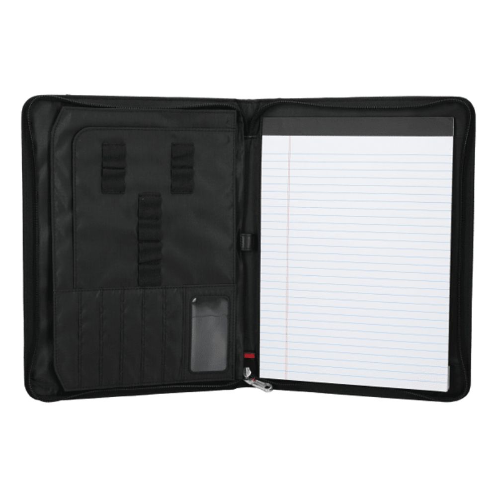 Wenger Recycled Zippered Padfolio with Pocket | 13x10