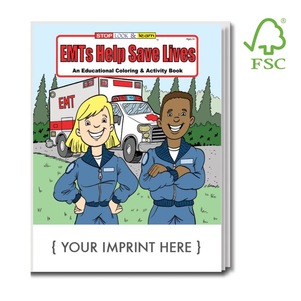 Activity Books for Kids | FSC Certified | USA Made | EMTs Help Save Lives