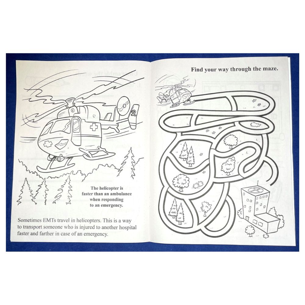 Activity Books for Kids | FSC Certified | USA Made | EMTs Help Save Lives