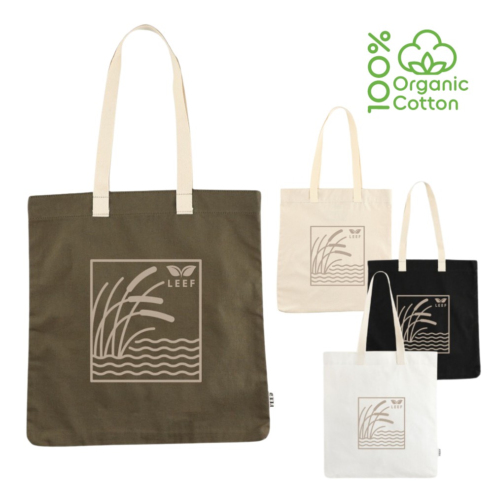 Organic Cotton FEED Convention Tote Bag | 16x15