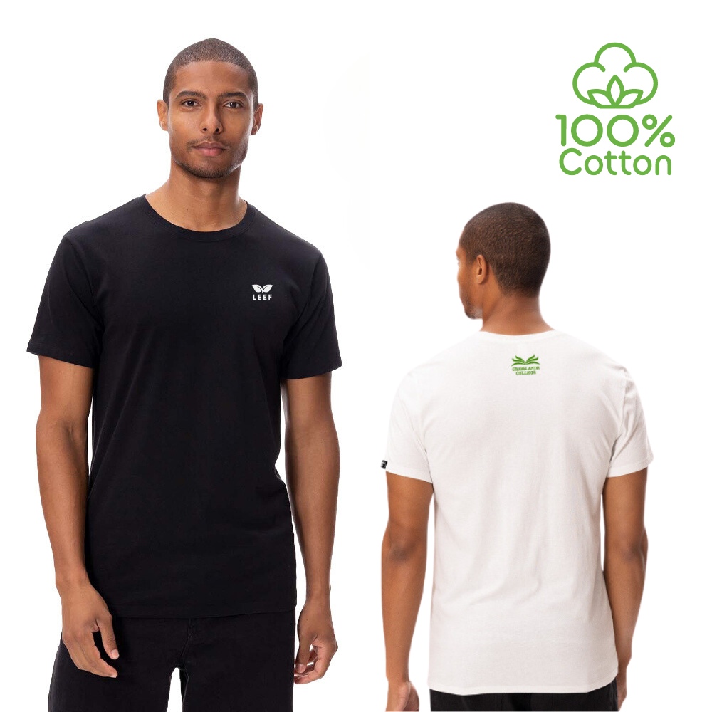 Unisex Cotton NFC Tap T-Shirt in black and white