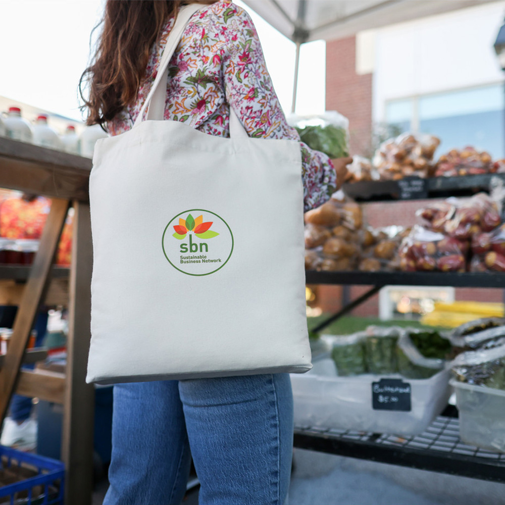 Custom AWARE™ Recycled Cotton Tote Bag | 15x17