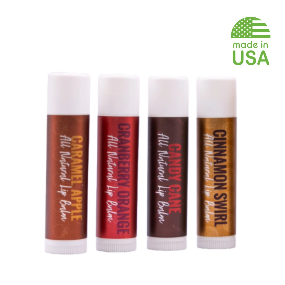 Custom Natural USA Made Holiday Lip Balm