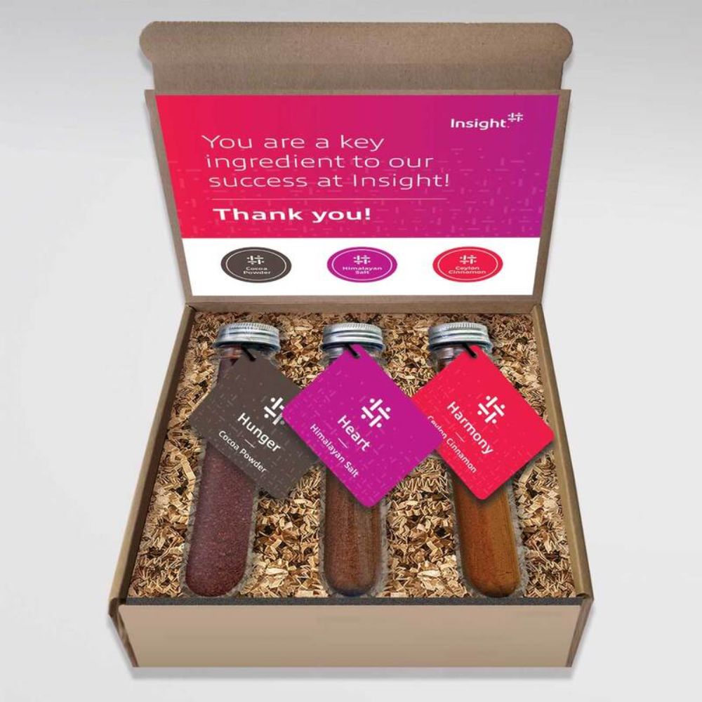 Full Color Branded Spice Tubes Gift Box Set