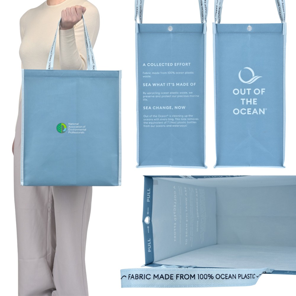 Out of the Ocean® 100% Recycled Ocean Plastic Tote Click N’ Stay®