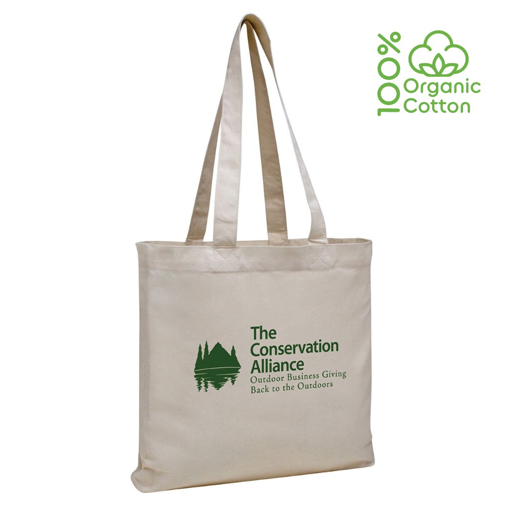 Custom 100% Organic Cotton Tote Bag