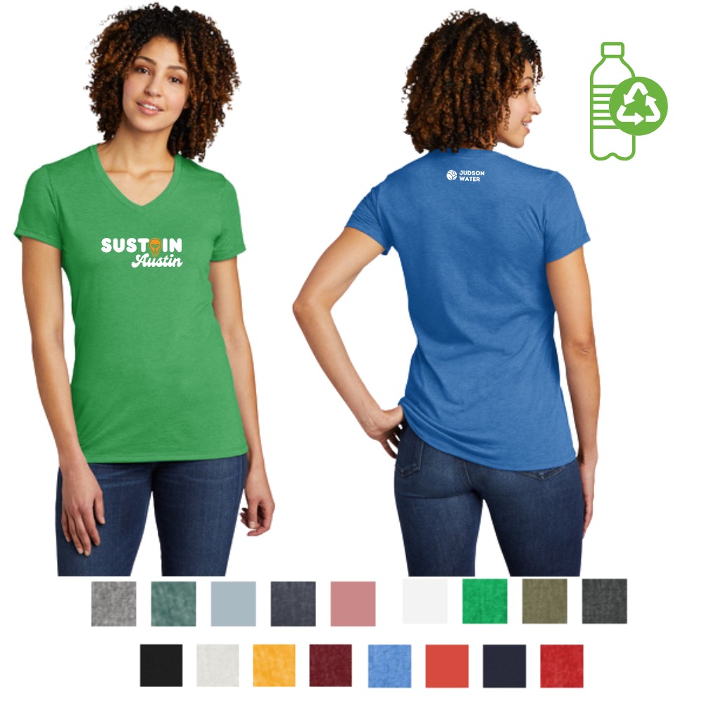 Allmade® Women's Recycled Blend Organic Cotton Adult V-Neck T-Shirt | 4.2 oz