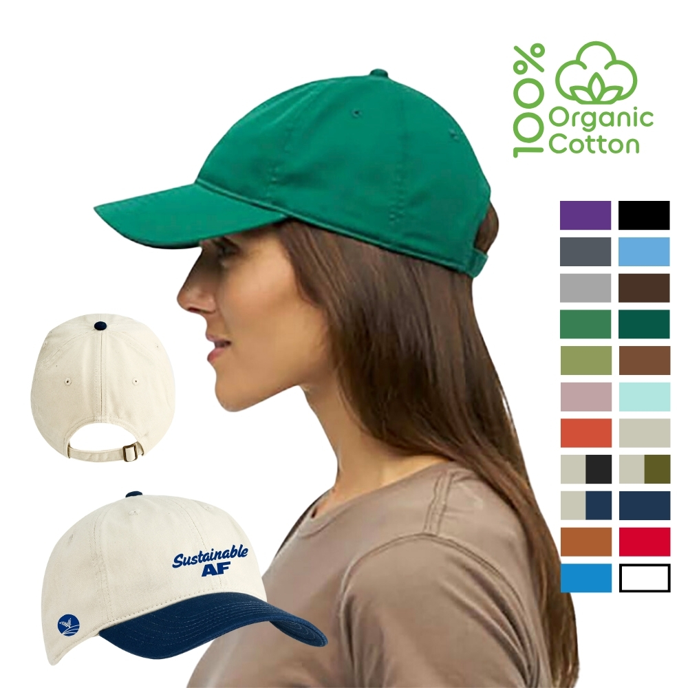 Baseball Cap | Certified Organic | Tri-glide Buckle Closure Hat