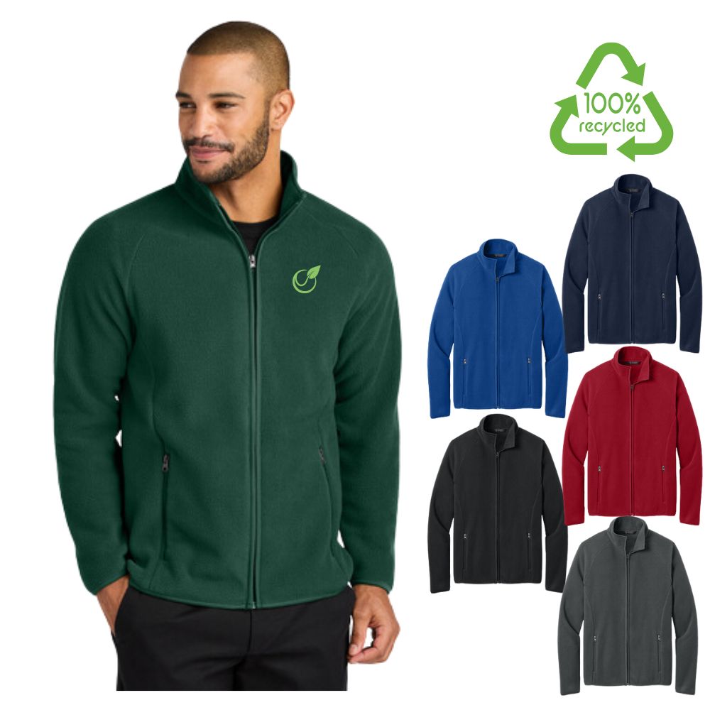 Carbon Free Recycled Full Zip Fleece Jacket | 8.3 oz