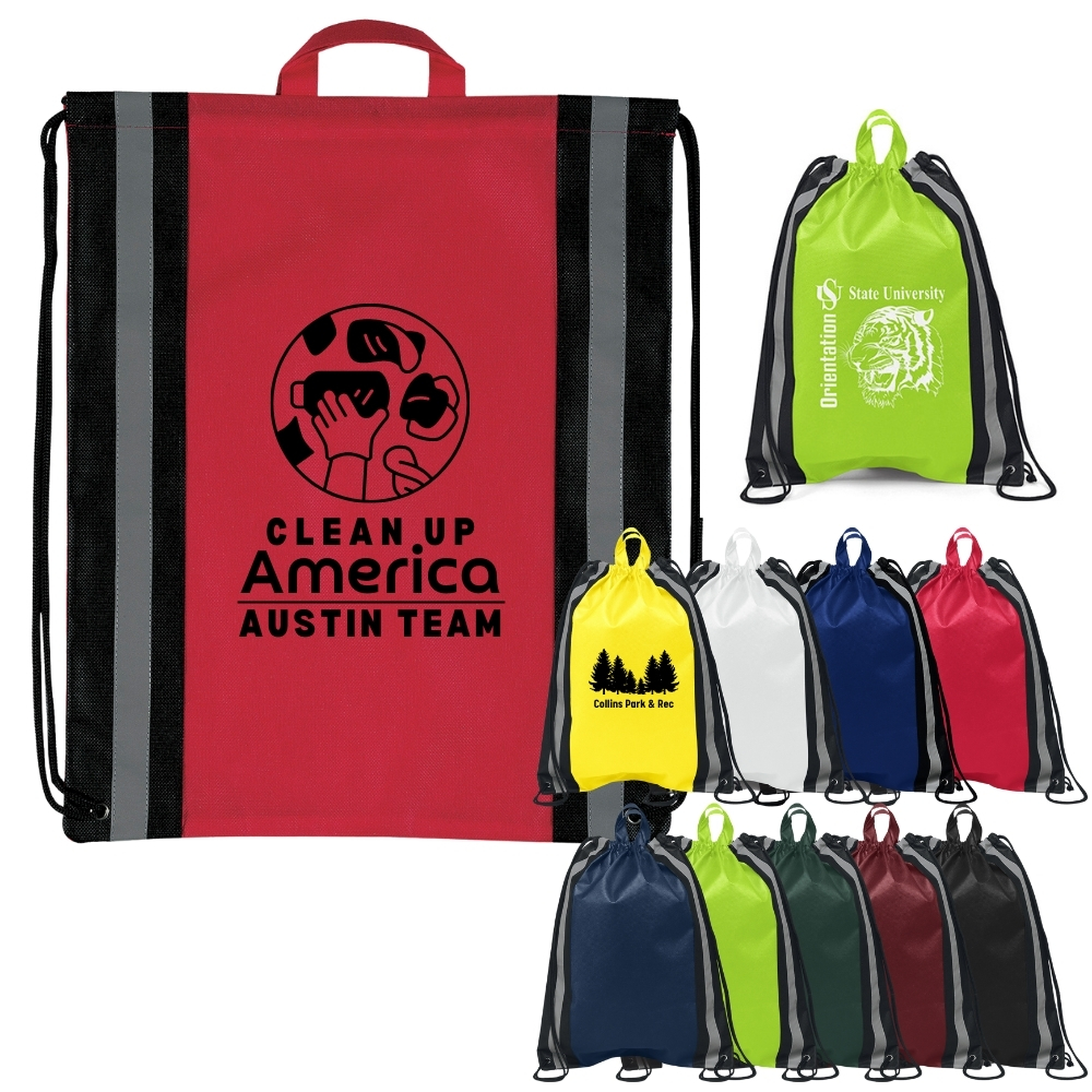 Recycled Safety Drawstring Backpack | 16x20