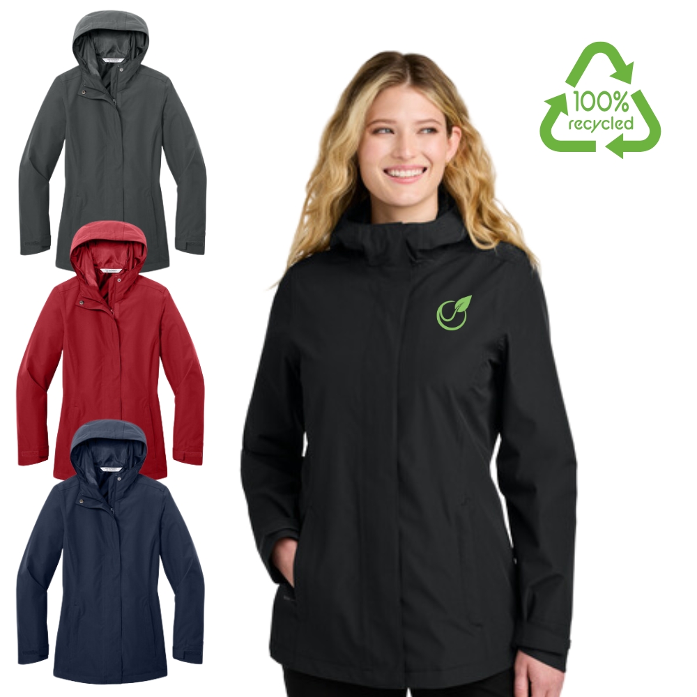 Women's Carbon Free 100% Recycled Rain Jacket