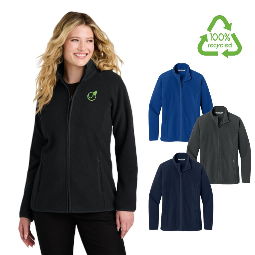 Women's Carbon Free Recycled Full Zip Fleece Jacket | 8.3 oz