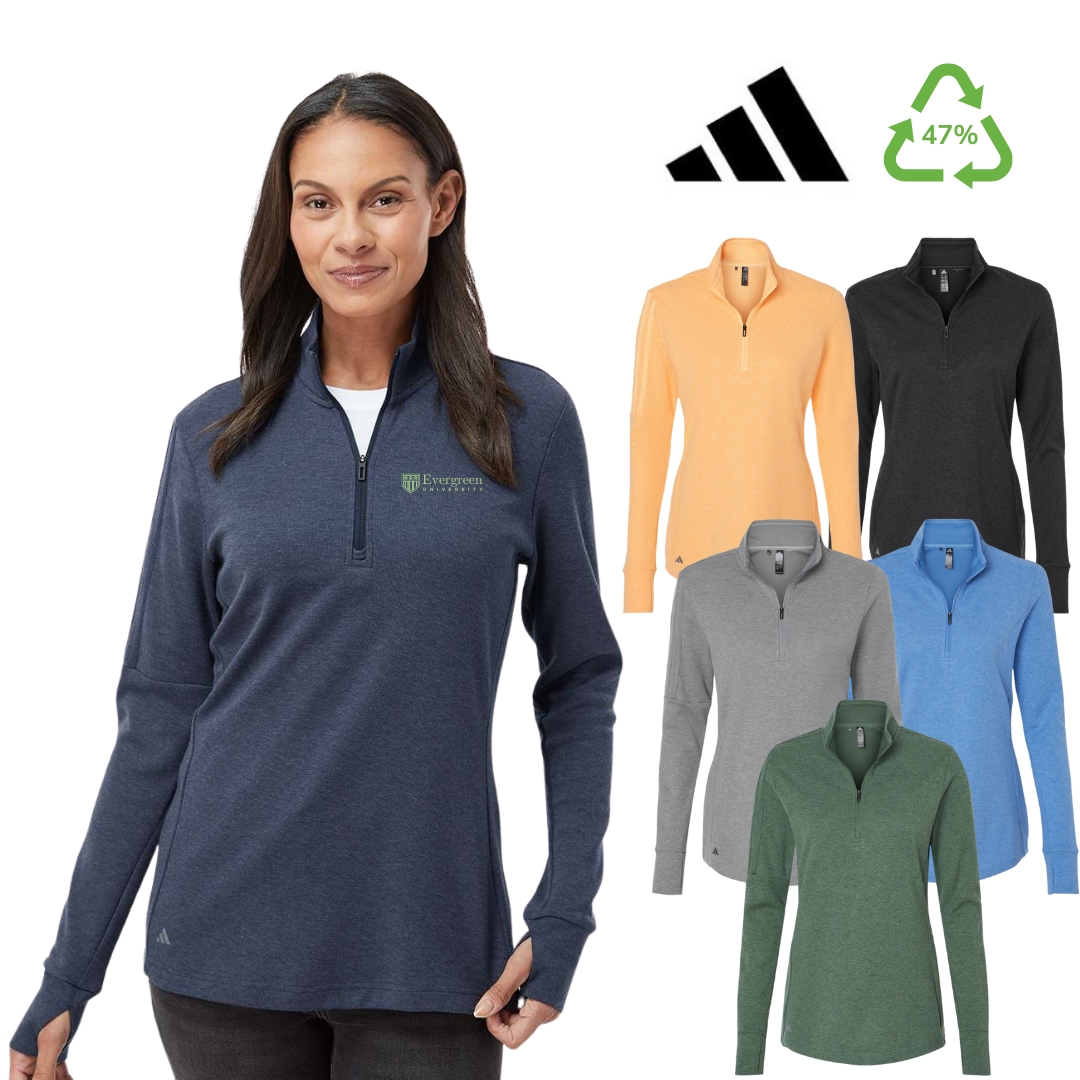 Women's Adidas Recycled Quarter Zip Sweater