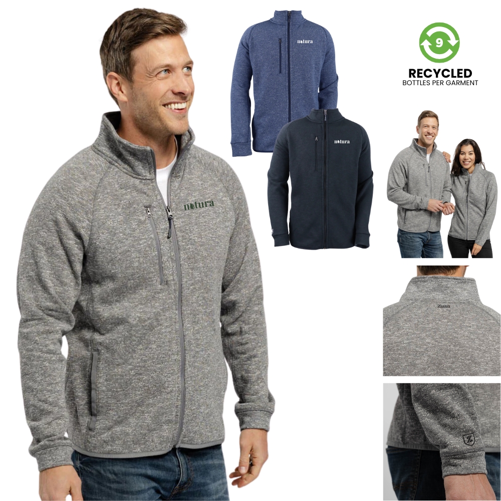 Men's Recycled Fleece Performance Full Zip Jacket