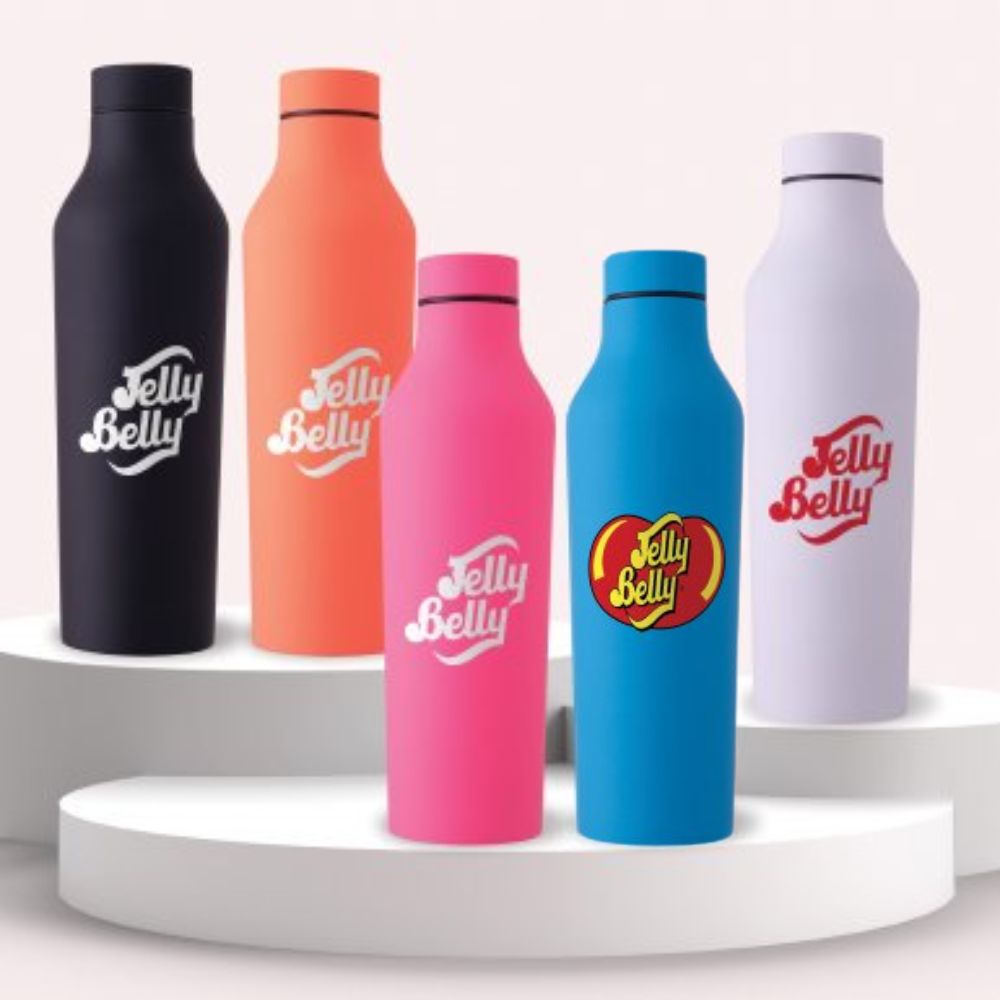 Modern Stainless Steel Colored Bottle | Rubberized Finish | 20 oz