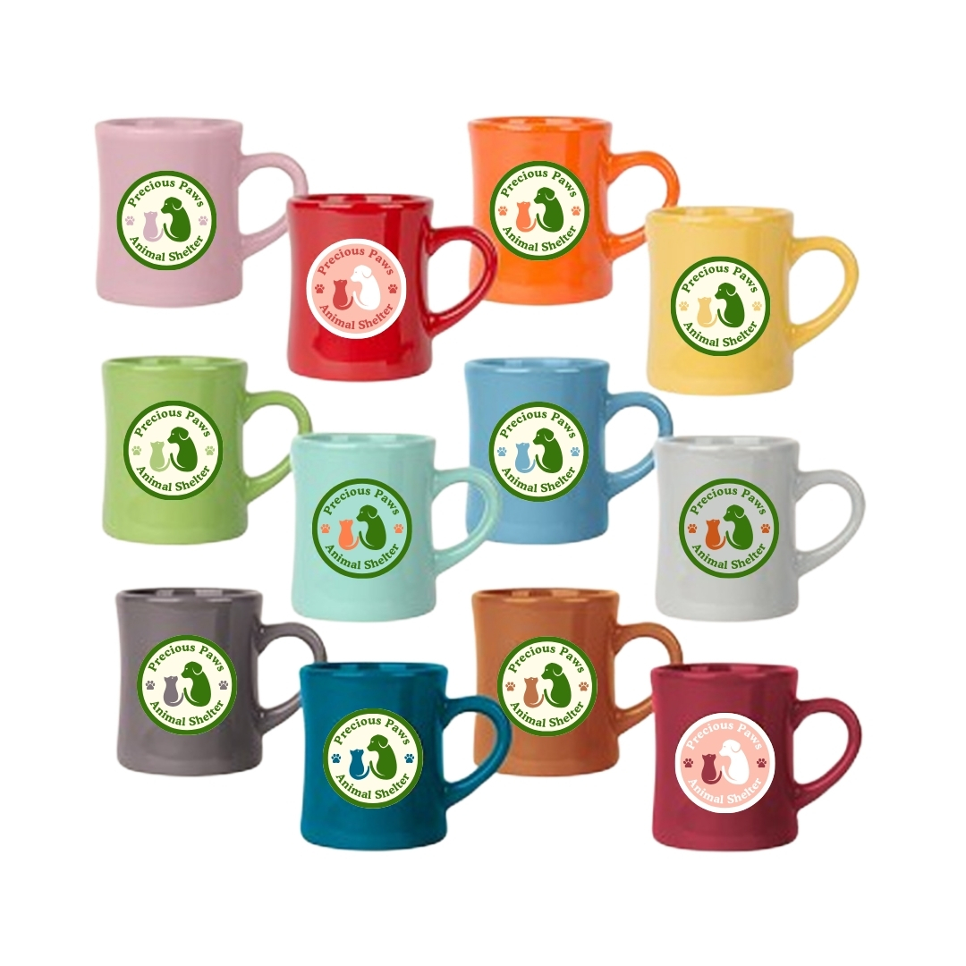 Reusable Branded 10 oz Ceramic Mug