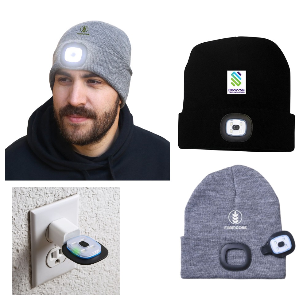 Unisex LED Beanie Headlight | Rechargeable