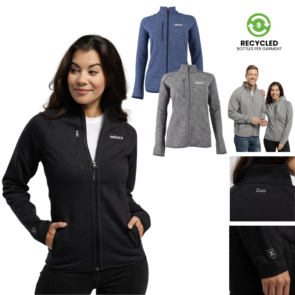 Women's Recycled Fleece Performance Full Zip Jacket