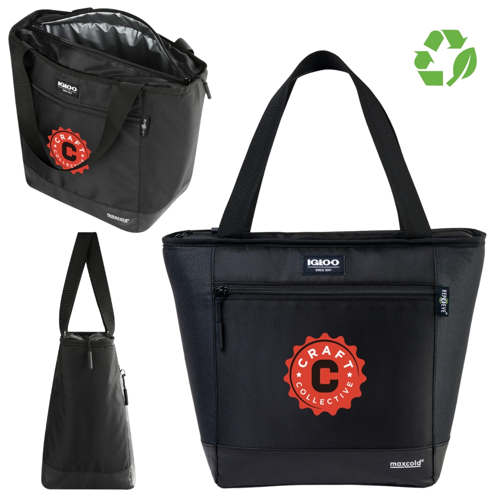 Igloo® Recycled Insulated Cooler Tote Bag | 15x12x7