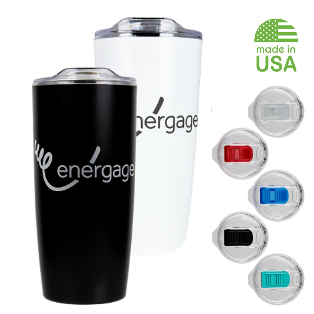 USA Made Double Wall Insulated Travel Tumbler | 22 oz