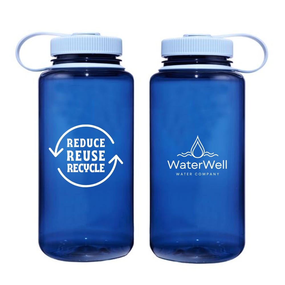 Recycled Nalgene Water Bottles | 32 oz Wide Mouth | USA Made