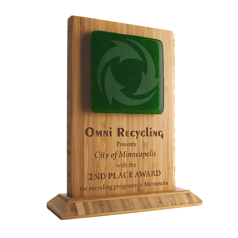 Bamboo and Recycled Glass Award | 7-1/2" x 9"