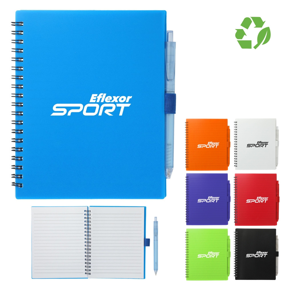 FSC Recycled Spiral Notebook and Pen Set | 5x7