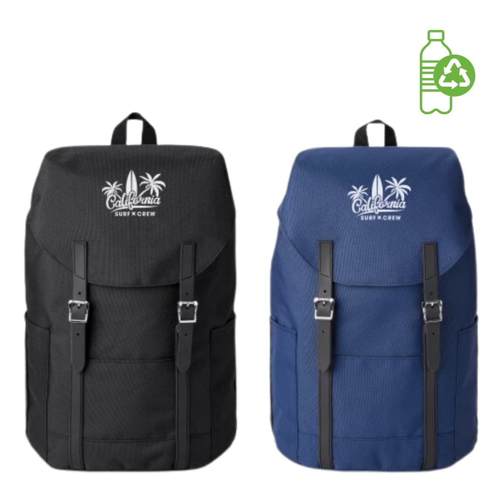 Recycled Flip Top Backpack | Colored | 17x12