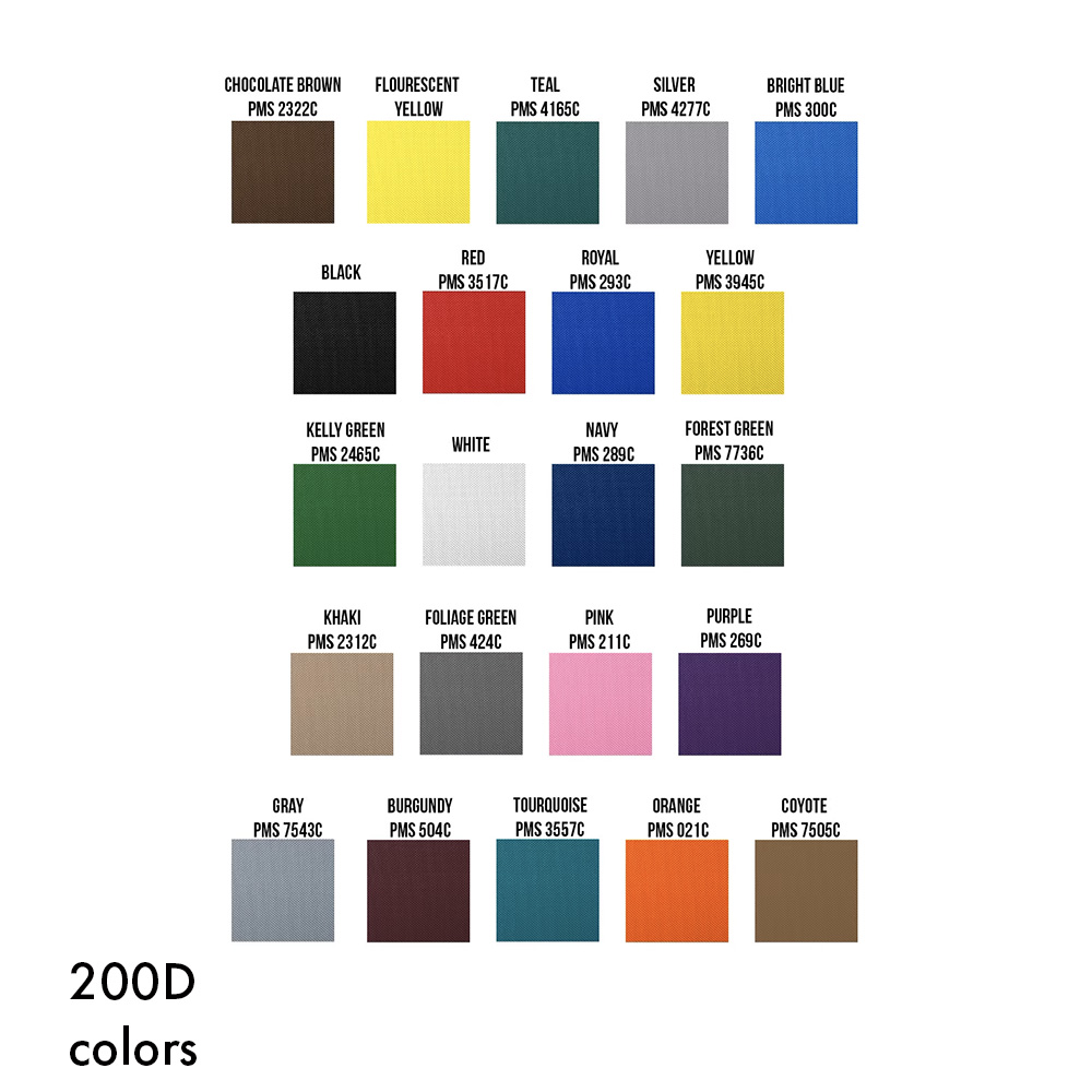 200D Lining Colors