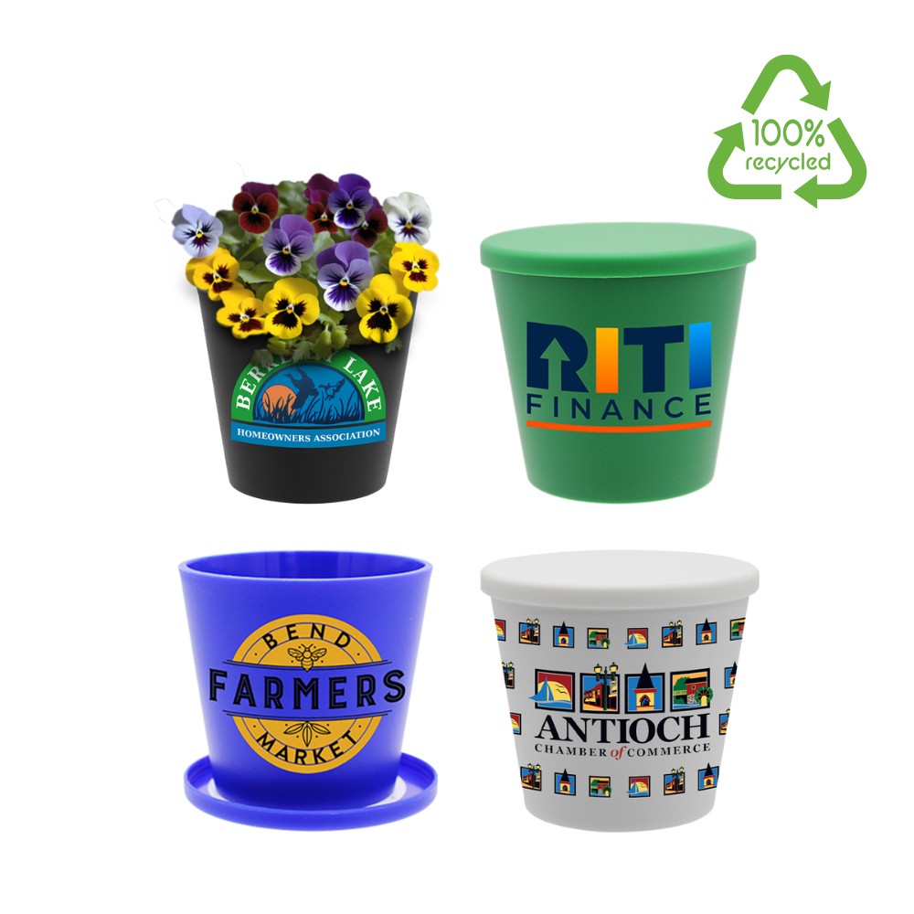 Mini Recycled Planter Pot with Seed Kit