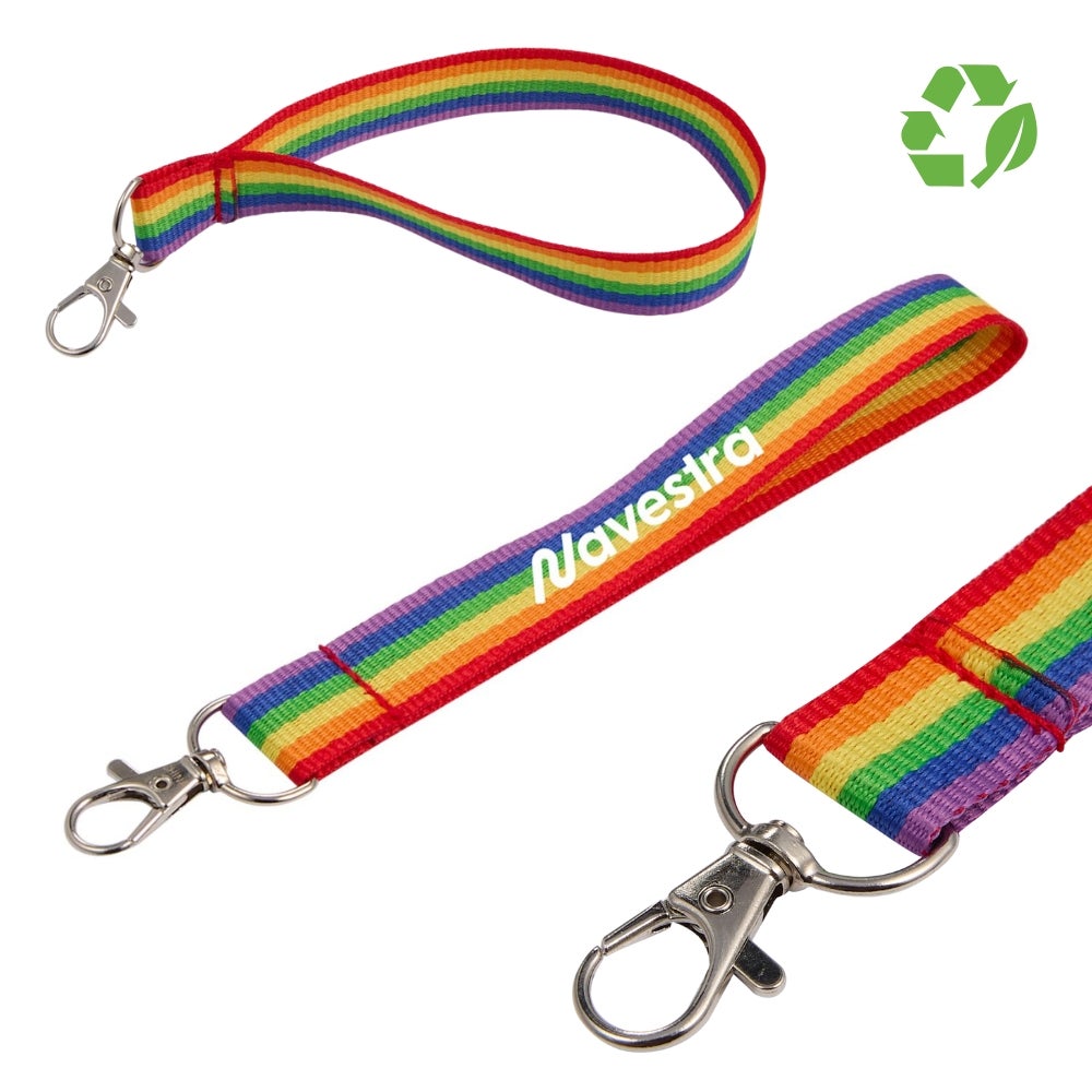 Rainbow Wrist Lanyard | Recycled