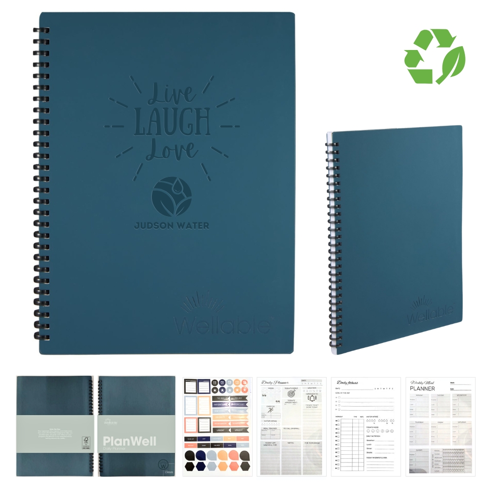 Wellable™ Plan Well Undated Planner Journal | Recycled