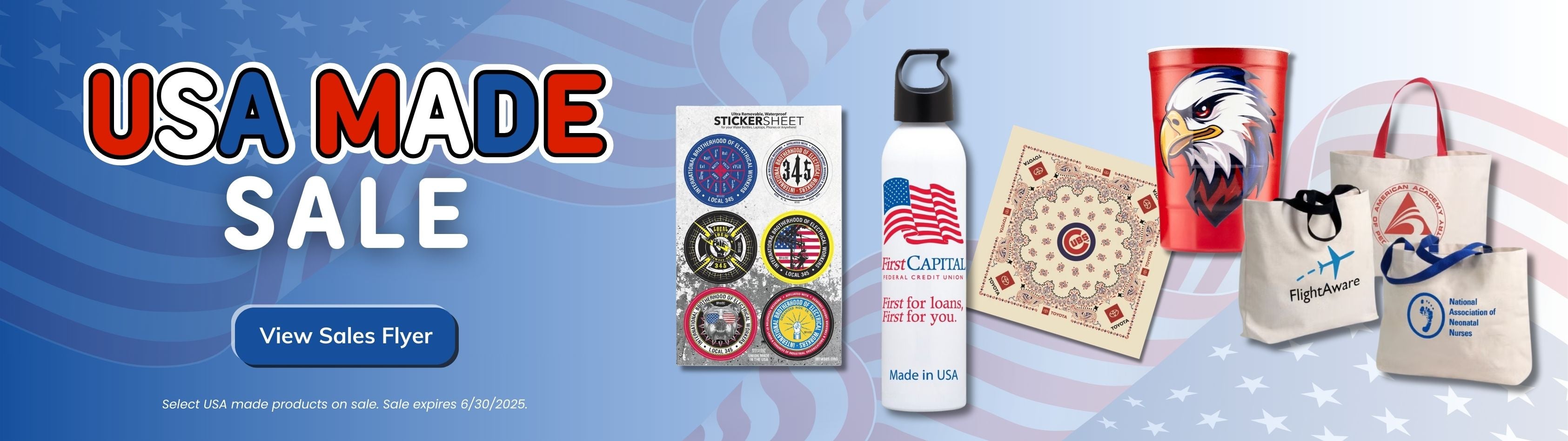 2025 USA Made Promotional Products Sale