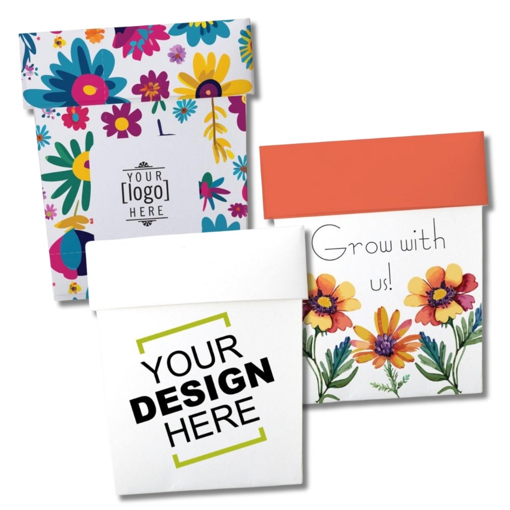 Save the Pollinators - Custom Planter Pot Seed Packet USA Made
