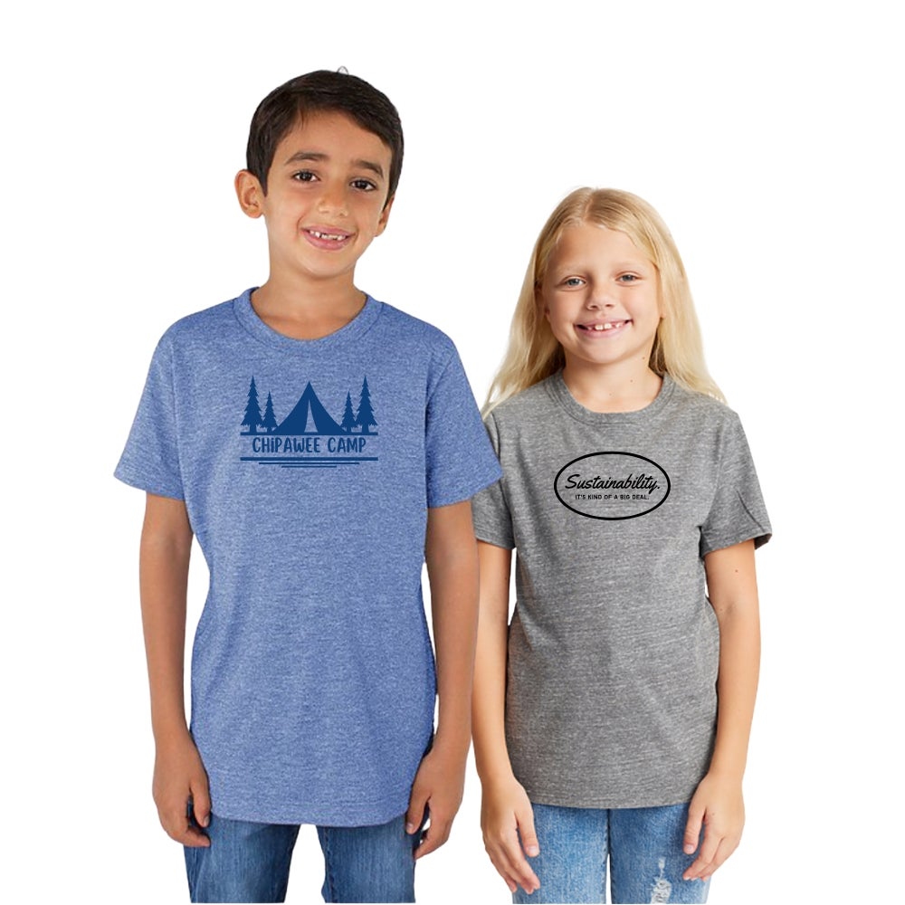 Youth USA Made Custom Tri Blend Short Shirt Sleeve T-Shirt