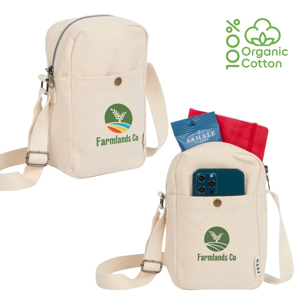 Organic Cotton FEED Crossbody Bag | 5x8