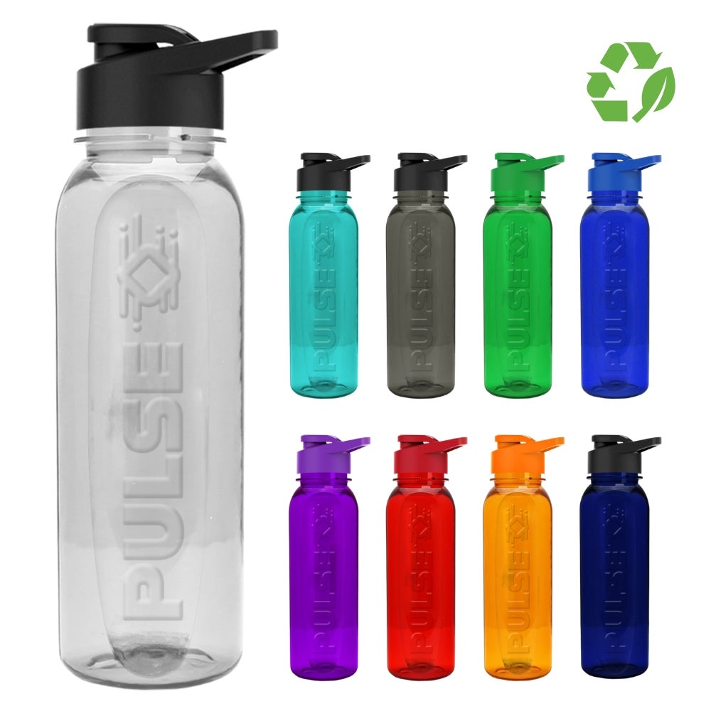 24 oz Recycled Embossed Tritan Renew Water Bottle USA Made