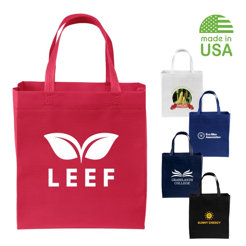 Medium USA Made Tote Bag | Reusable Grocery Bag | 12x13