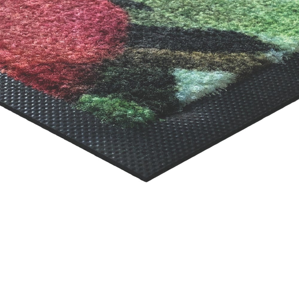 USA Made Custom DigiPrint HD Recycled Floor Mat Closeup