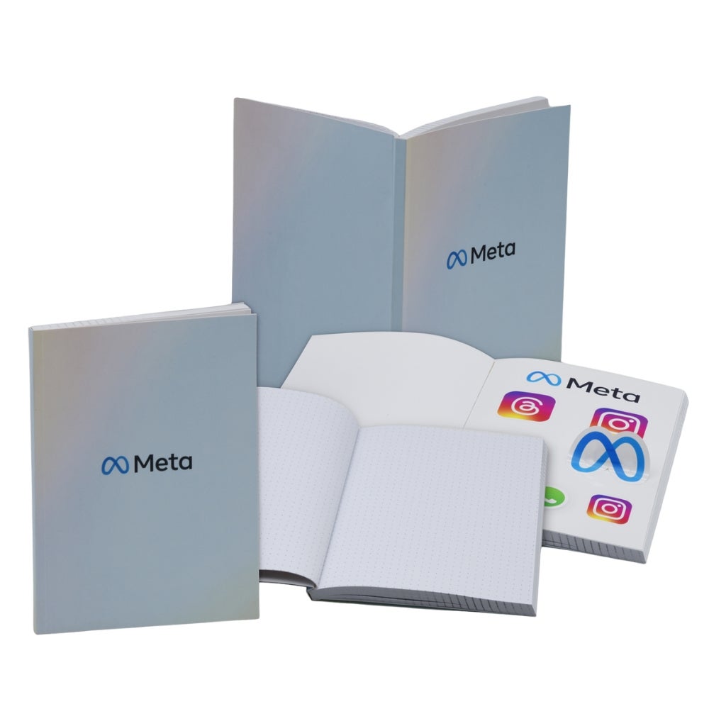 USA Made Full Color Two-Side Custom Sticker Perfect Bound Journal - 5x7