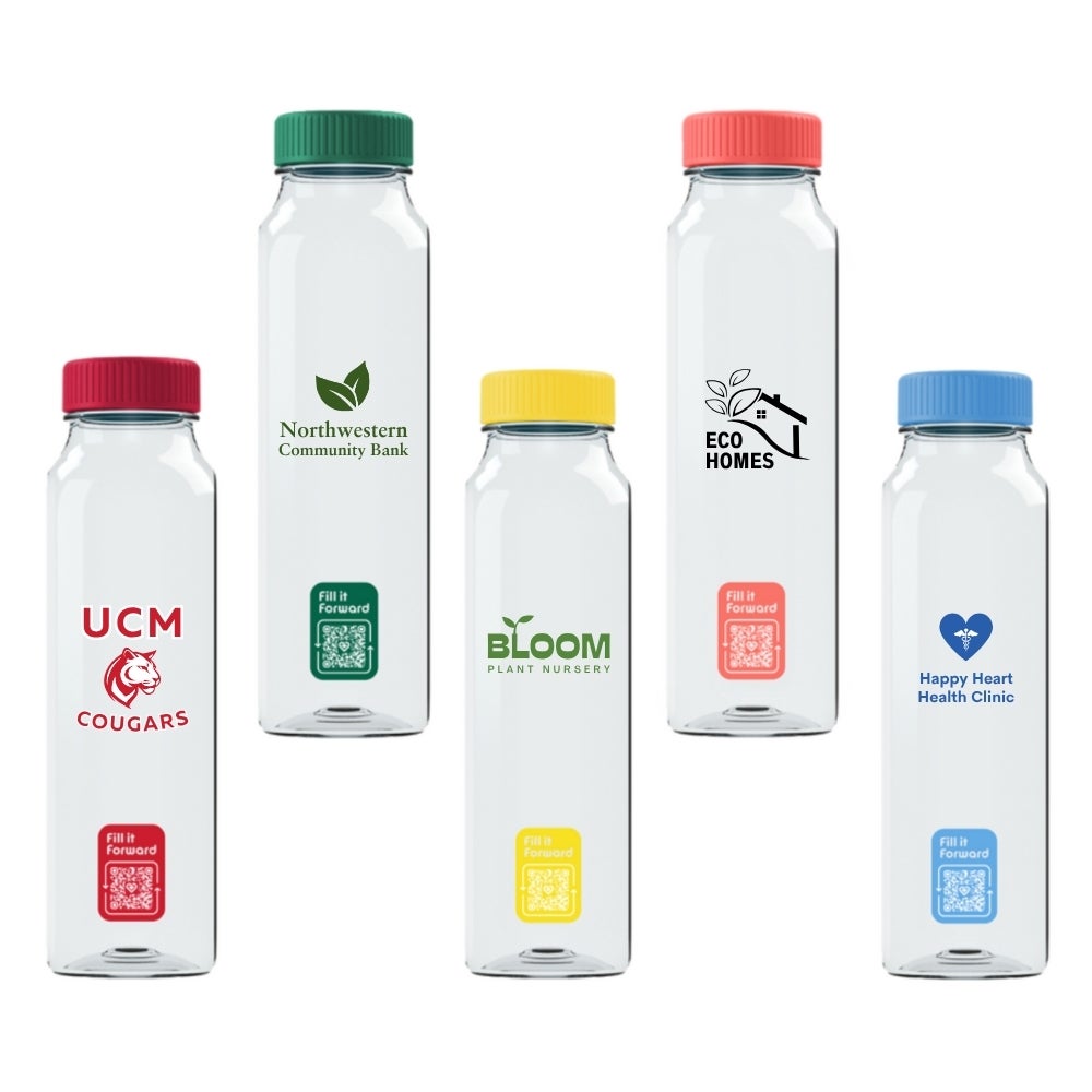 18 oz Custom Fill it Forward Tritan™ Cupanion Water Bottle | USA Made