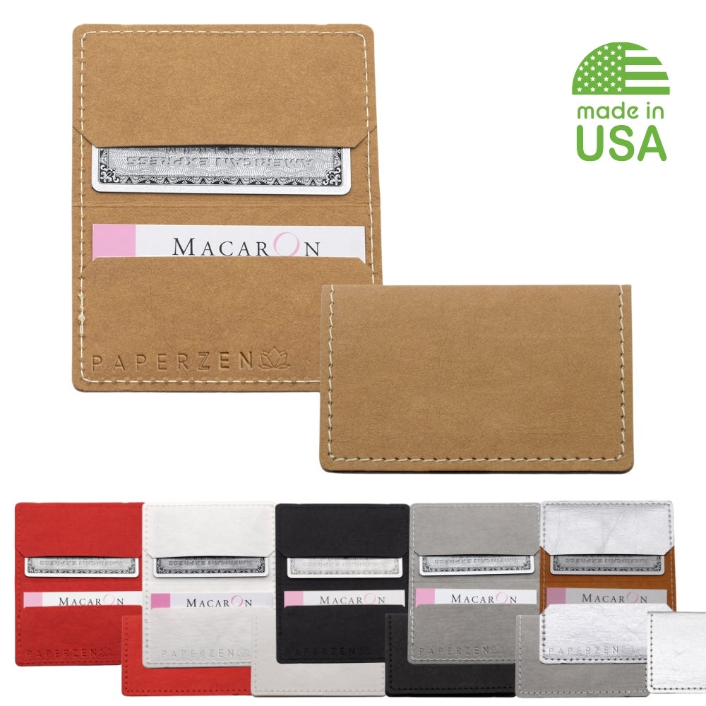 Sustainable Recycled Jean Tag Card Wallet | USA Made