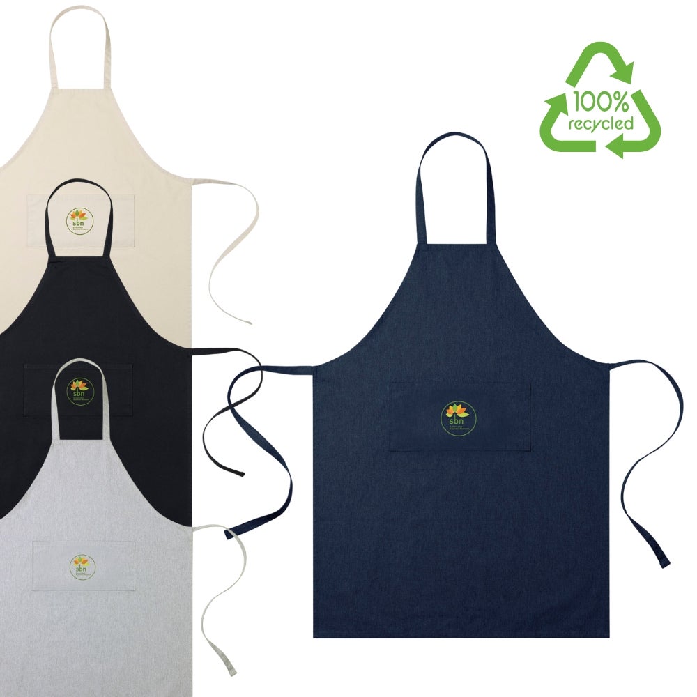 Custom AWARE™ Recycled Cotton Apron with Pocket