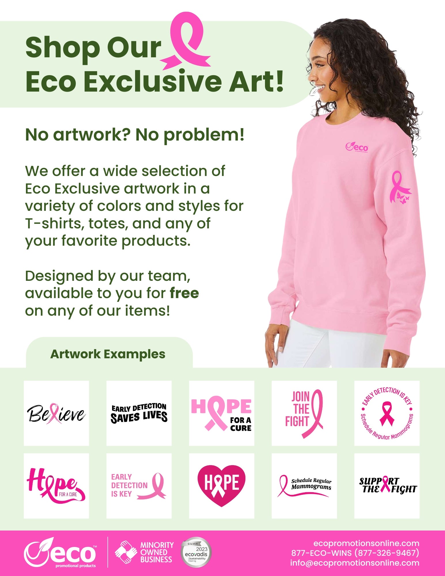 Breast Cancer Awareness Eco Exclusive Art Flyer
