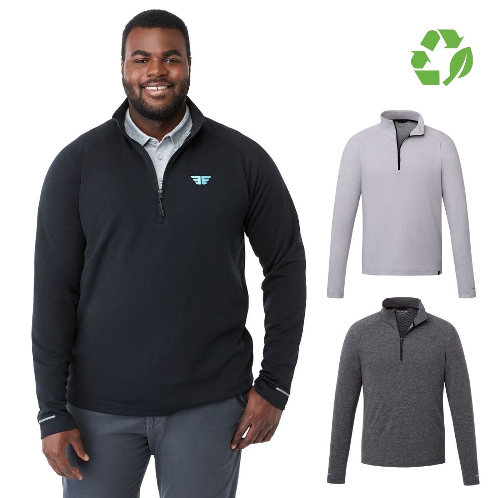 Men's Eco Knit Quarter Zip Pullover | Recycled