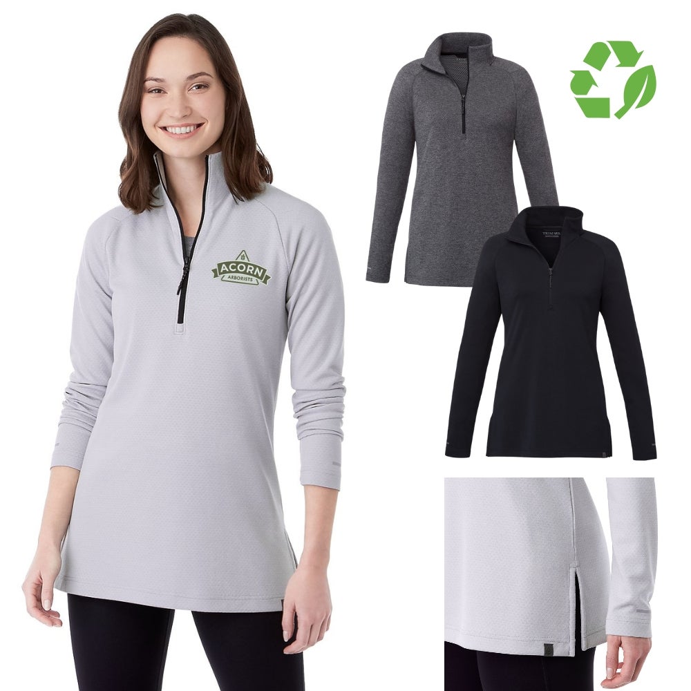 Women's Eco Knit Half Zip Pullover | Recycled