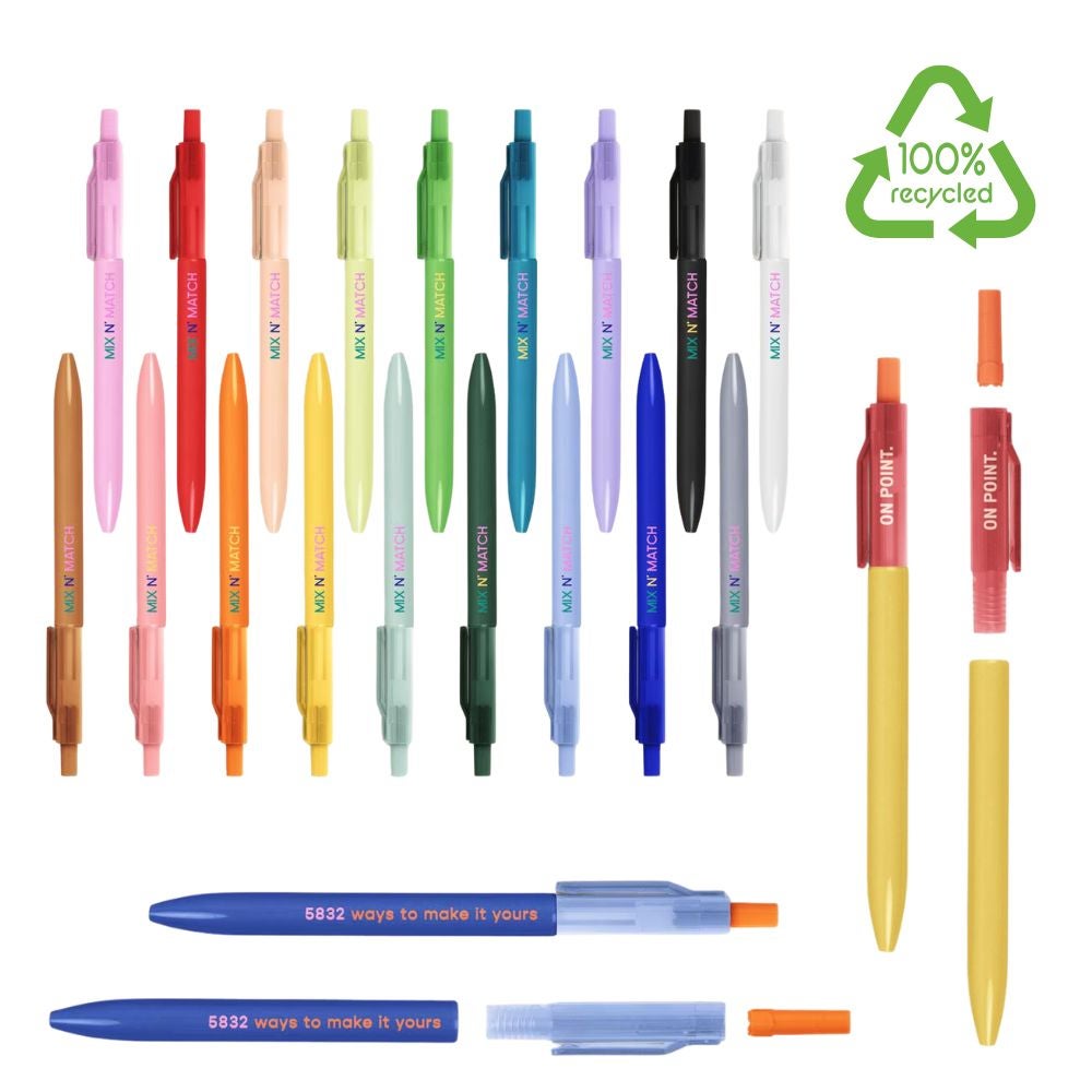 100% Recycled rPET Mix & Match Pen